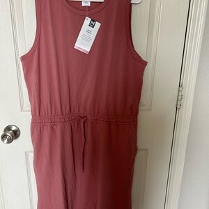 Women's Sleeveless Midi Dress - Mauve